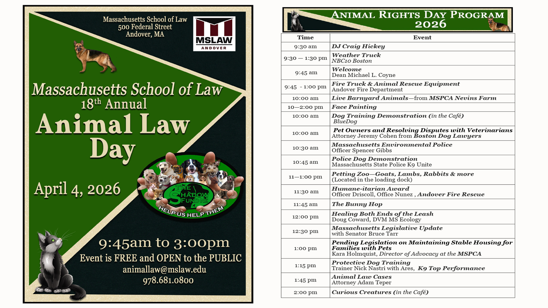 18th Annual Animal Rights Day – The Shadow Fund NE